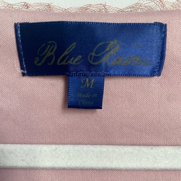 Darling Blue Rain Mauve Baby Doll Dress High Low Hem Size Medium - Picture 5 of 6